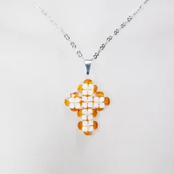 Pendant 45cm - Sukhdeep-Silver Chain - Pendant 45cm - Laiton argenté